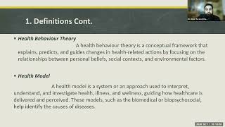 Health Behavior and Education