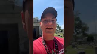 Morningstar and white wolf at a cemetary