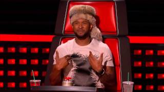 Biff Gore vs  Sisaundra Lewis  'It's a Man's Man's Man's World' The Voice Highlight