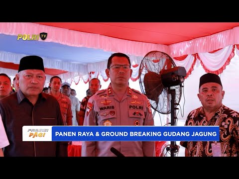 KAPOLDA MALUKU UTARA HADIRI PANEN RAYA DAN GROUND BREAKING GUDANG JAGUNG SECARA DARING