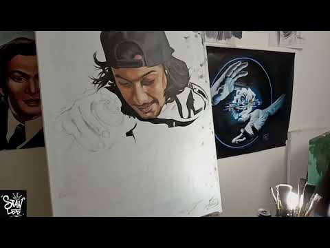 Self portrait painting 🤟in lockdown 😊🔥#stanleegraffiti#oilpainting #india #graffiti #acrylic