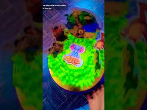 Jungle theme cake #cake #food