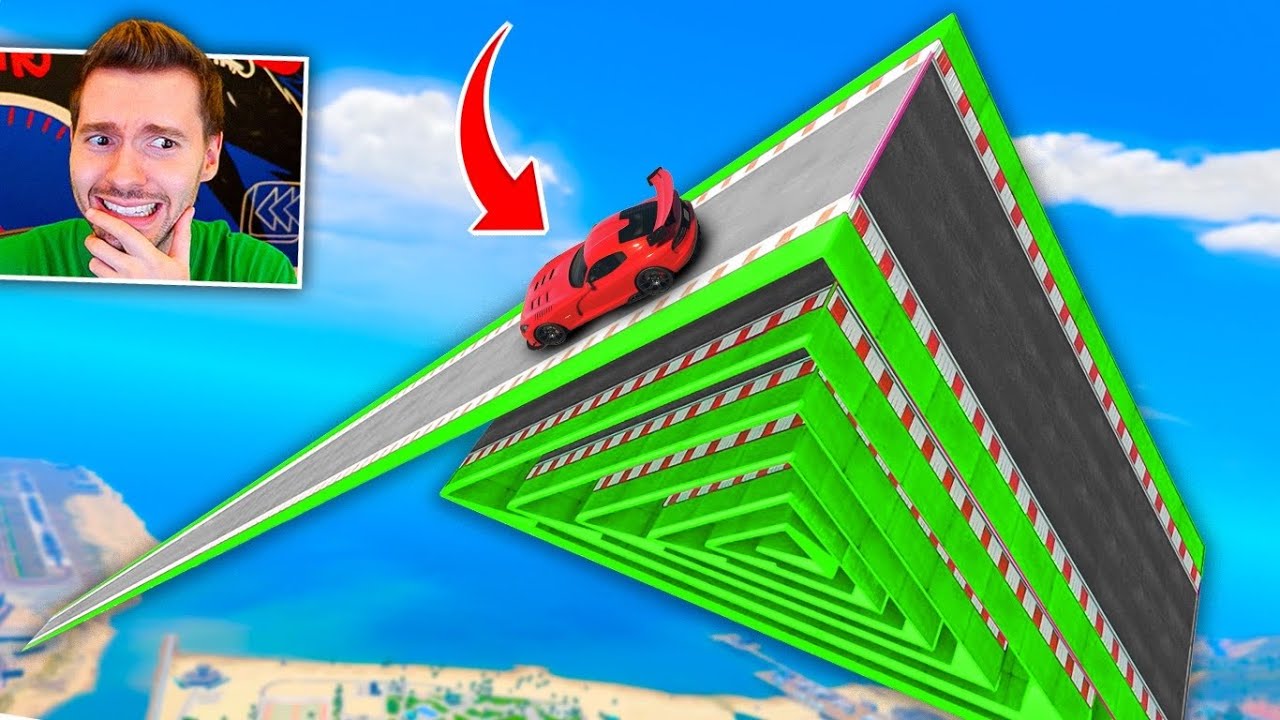 GTA V Online: TRIÂNGULO! Corrida dentro de uma RAMPA TRIANGULAR!