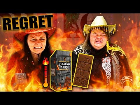My Friend’s First Spicy Challenge – Flaming Anus Chocolate Challenge 🌶️🔥