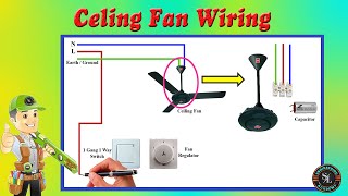 How to Wire Ceiling Fan and Fan Regulator / Ceiling Fan Connection / Fan Regulator Connection