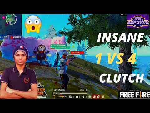 4-UNKNOWN SWASTIK UNBELIEVABLE 1 VS 4 CLUTCH IN LAST ZONE || 4UNKNOWN || BEST OF ESPORTS