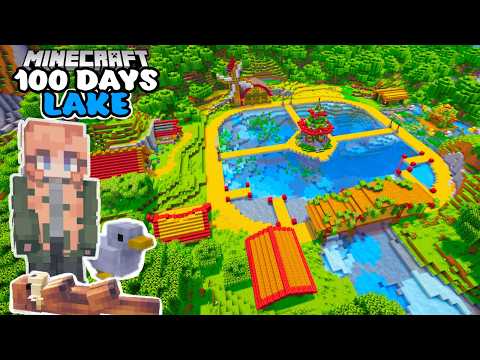 I Survived 100 Days On A Lake In Minecraft