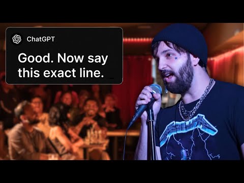 I Let AI Write My Stand-Up Comedy Set (Thrown Offstage)