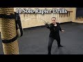 10 Solo Rapier Drills in 5 minutes