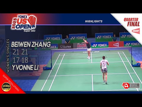 Beiwen Zhang vs Yvonne Li | US Open 2025 | QF WS Highlights