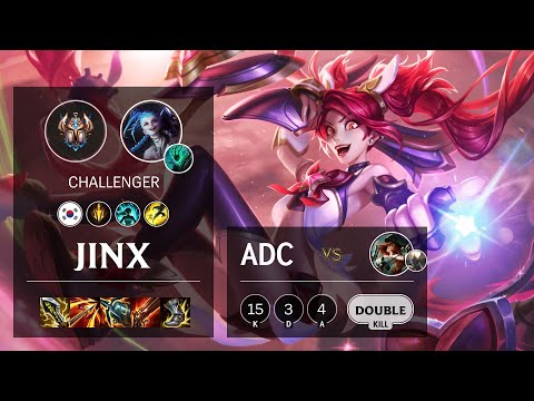 Jinx ADC vs Miss Fortune - KR Challenger Patch 10.24