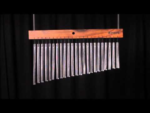 TreeWorks Compact Medium Single Row 23 Bar Classic Chimes 2010s - Silver image 4