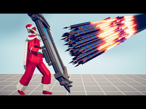 SANTA CLAUS MIRROR SHIELD vs EVERY GOD - Totally Accurate Battle Simulator TABS