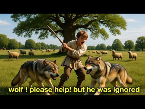 He Lied Twice… But When the Wolf Came, No One Believed Him 😱  Moral Story for Kids