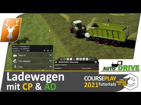🚜 CoursePlay und AutoDrive: Ladewagen automatisch fahren! // Einfach zum AD- und CP-Profi