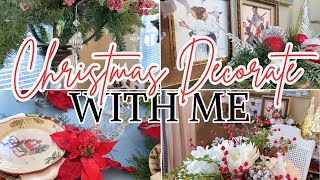 Christmas Decorating The Breakfast Room | Traditional Christmas Decor | Xmas Decor | The Craf-T Home