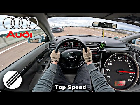 2002 Audi A4 B6 1.6 TOP SPEED DRIVE ON GERMAN AUTOBAHN 🏎