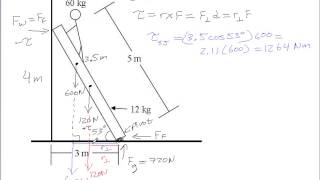 Ladder Example for Static Equilibrium