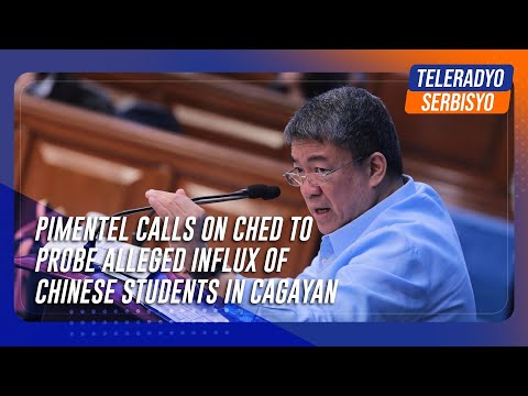 Pimentel calls on CHED to probe alleged influx of Chinese students in Cagayan