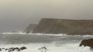 POWERFUL Thunderstorm &amp; Ocean Sounds for Sleep or Study | Heavy Rain &amp; Stormy Sea | 4K HD Video