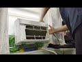 Midea U-Shaped AC / Fron Panel Removal  (full clean up videos see my channel)