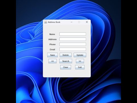 Addressbook Java Development Project