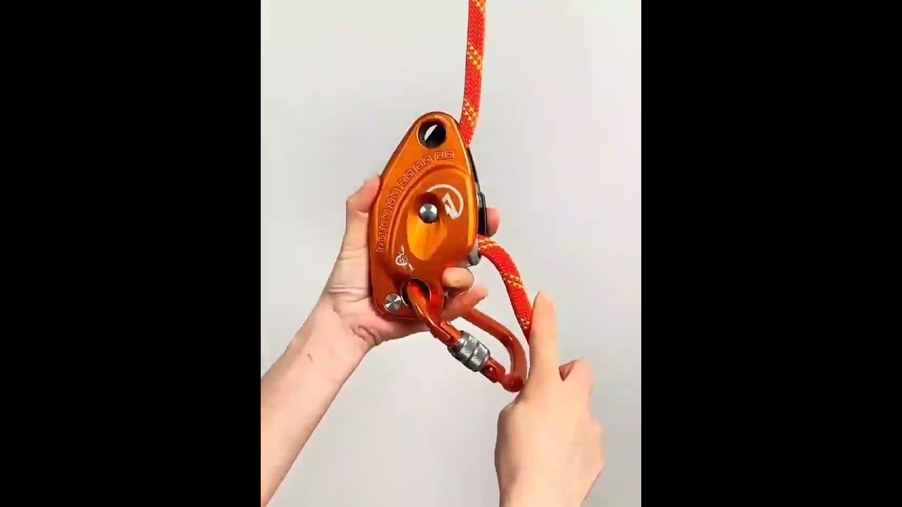Descender Anti-Panic Rappelling Gear Belay Descending Devices Safety Climbing High-altitude Operate