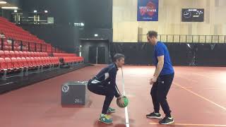 Reactiesnelheid squats (2 -been)