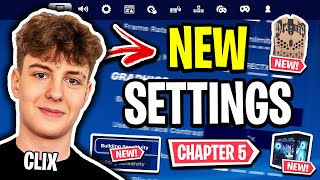 Clix Reveals NEW Settings Fortnite Chapter 5! (UPDATED 2024)