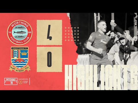 Kealy brace helps Rebels to comfortable win | Worthing 4-0 Kingstonian | Highlights