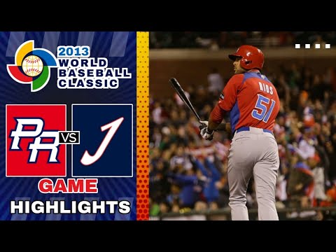 Puerto Rico vs Japan | Semifinals | 2013 World Baseball Classic