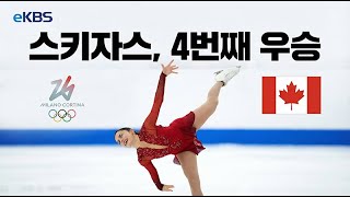 매들린 스키자스, 캐나다 피겨 스케이팅 선수권 대회에서 4번째 우승을 차지