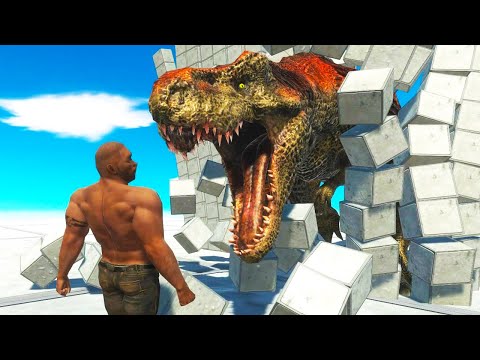WALL T-REX VS Every Unit | Epic Animal Fights - Animal Revolt Battle Simulator