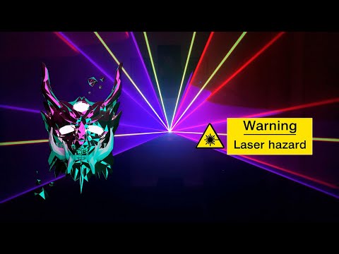 POV Laser Show for Rumble by Skrillex, Fred again.., and Flowdan