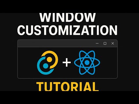 Tauri v2 + React: Window Customization Guide