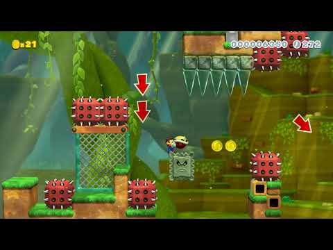 Super Mario Maker 2 - Kaizo Level "Creeper Creek"