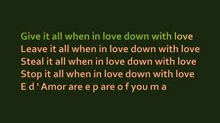 Miguel Bosé - Down With Love (Karaoke)