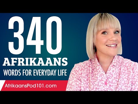 340 Afrikaans Words for Everyday Life - Basic Vocabulary #17