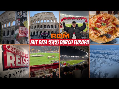 Traveling through Europe with VfB Stuttgart 😍 AS Roma - VfB Stuttgart ⚪🔴 AFM-VfB Travel Vlog