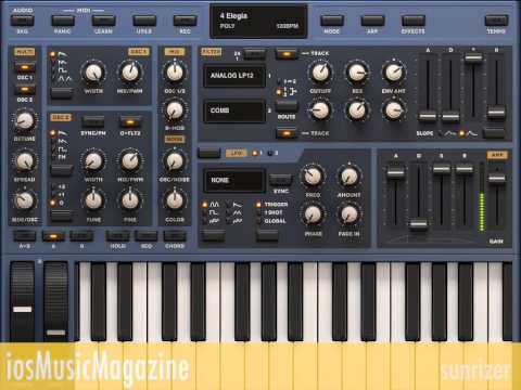 iosMusicMagazine - Sunrizer iPad app video preview