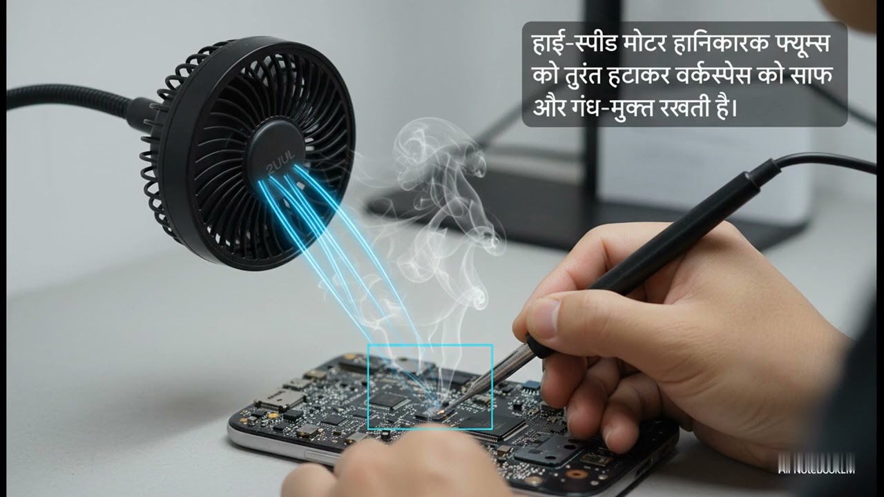 2UUL Aiolos Fan DA98 | मोबाइल सोल्डरिंग के लिए स्मोक रिमूवर + कूलिं?