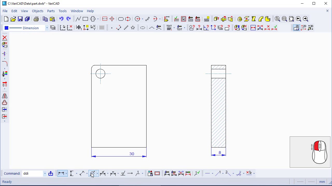 VariCAD - Dimensioning