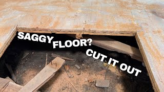 How to cut an access hole in a subfloor ￼