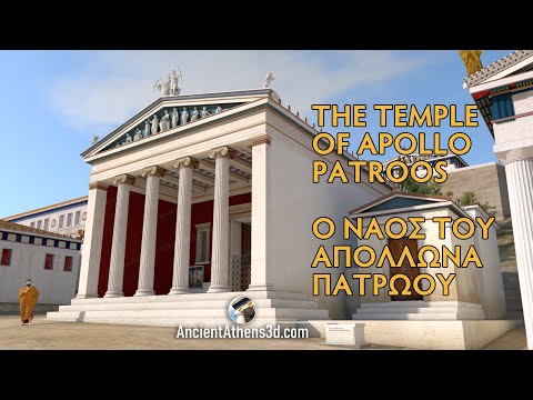 The Temple of Apollo Patroos in the Agora of ancient Athens (3D reconstruction)