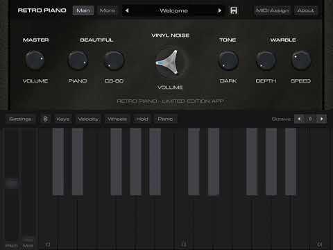 【Retro piano, sound test 】Audio kit. || app for iPad