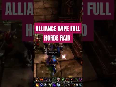 Classic WoW - Alliance Wipes Full Horde Raid