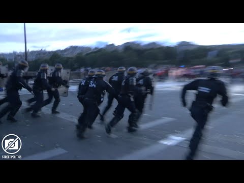EURO 2016 - Affrontements près de la fanzone et de la Tour Eiffel- Paris 10/07/16