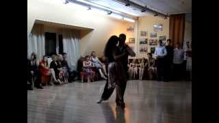 Sigrid Van Tilbeurgh & Roman Konyshev in Chelyabinsk. Buenos Tangos Club 2012-11-04. 2