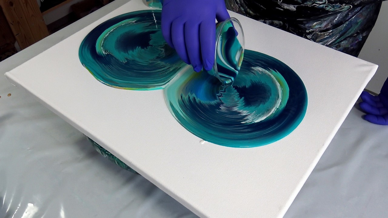 So Satisfying! Feathery Acrylic Pour with Stunning Details 🌊