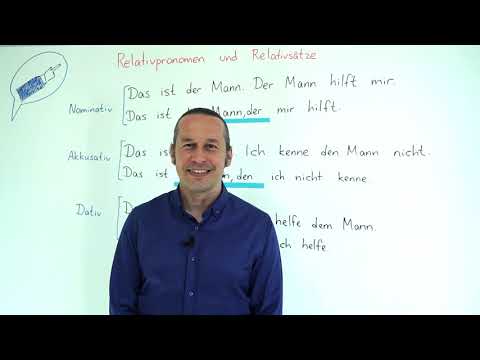 Almanca B1 Orta Seviye Ders - 2 Relativpronomen und Relativsätze Nominativ, Akkusativ, Dativ